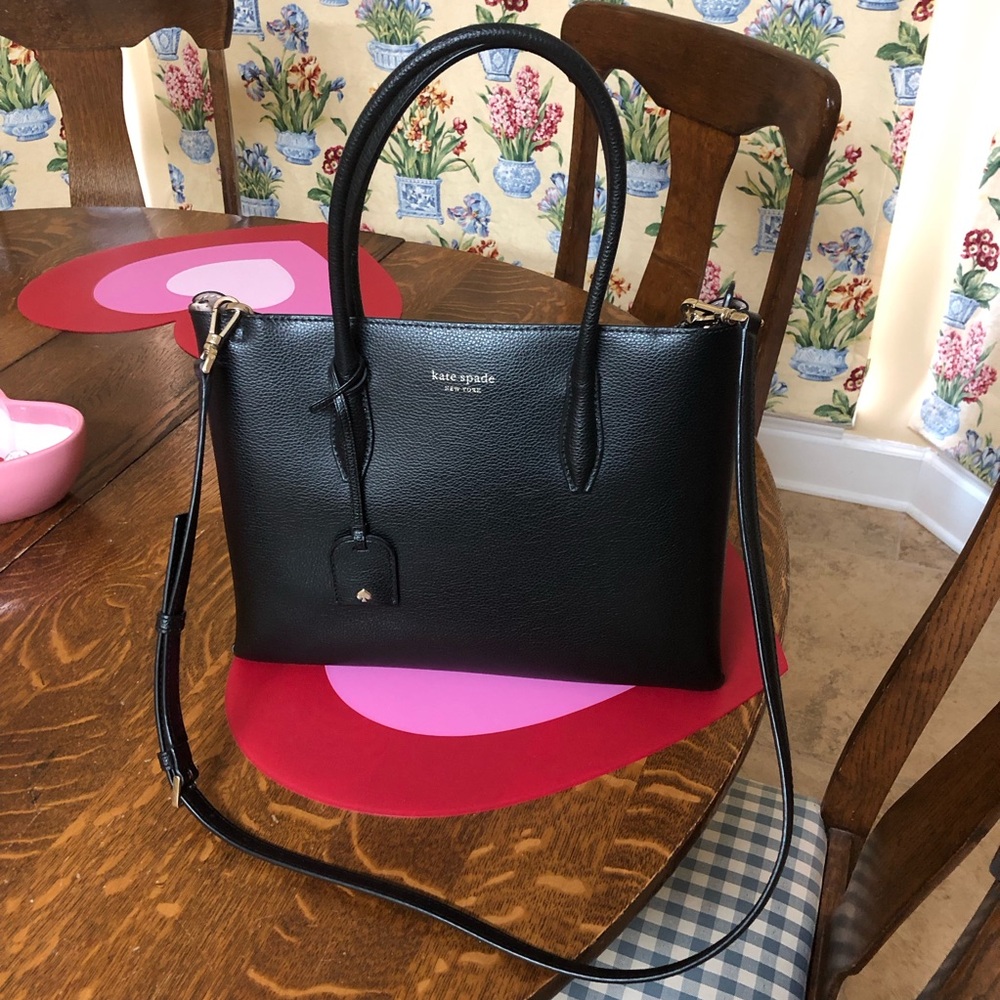 Kate ♠️ Spade Classic Black Tote - Picture 8 of 13